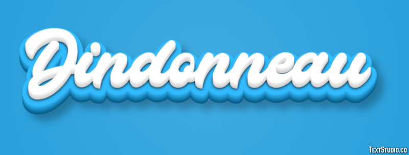 Dindonneau Efecto de texto
