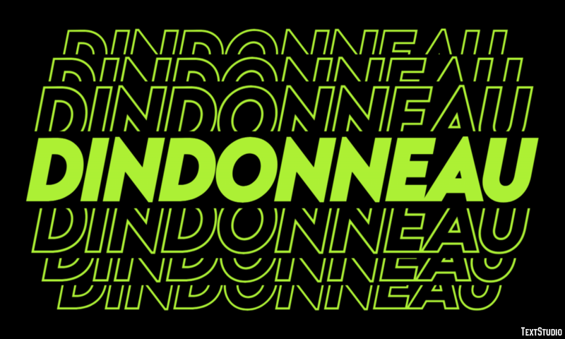 Dindonneau Efecto de texto