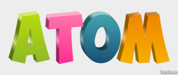 Atom Text Effect