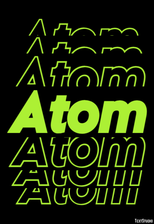 Atom Metin Efekti