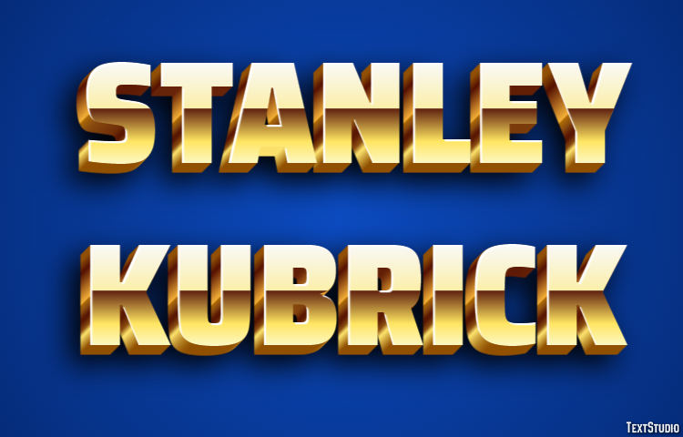 Stanley Kubrick Efecto de Texto