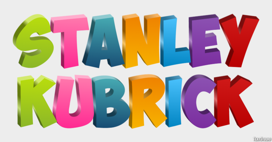 Stanley Kubrick Efecto de Texto