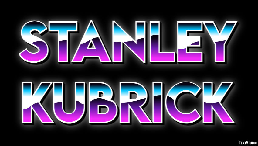 Stanley Kubrick Efeito de texto