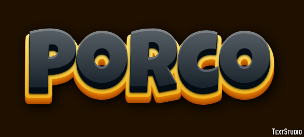 Porco Texteffekt