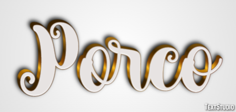 Porco Texteffekt
