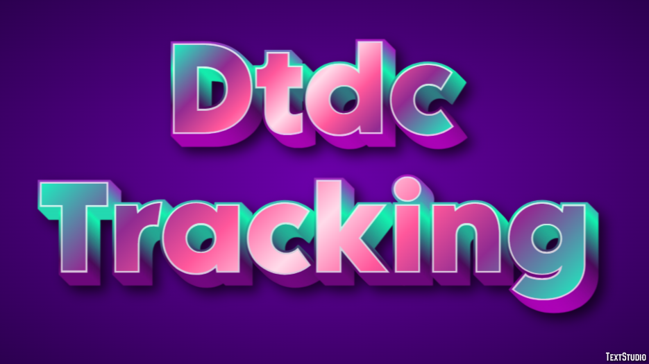 Dtdc Tracking Tekst effect