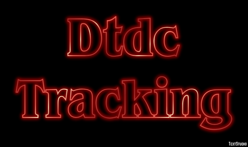 Dtdc Tracking Tekst effect