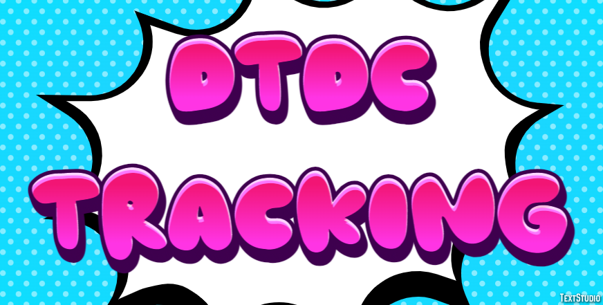 Dtdc Tracking Tekst effect