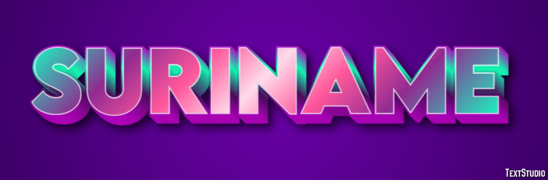 Suriname Text effect