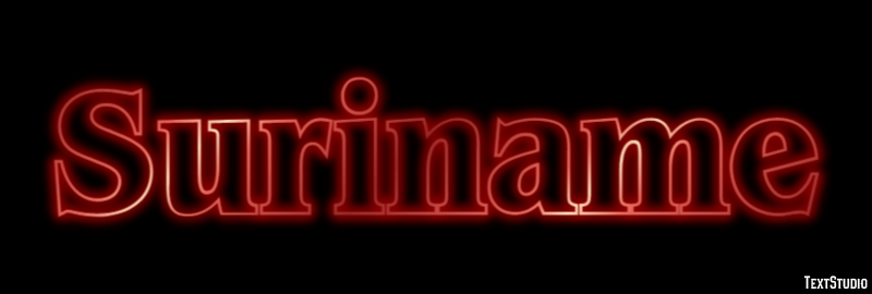 Suriname Text Effect