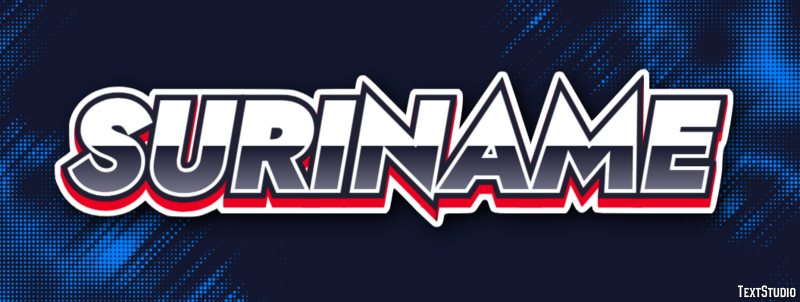 Suriname Text effect