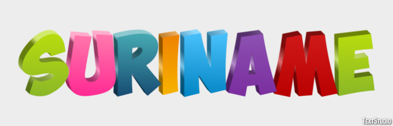 Suriname Text Effect