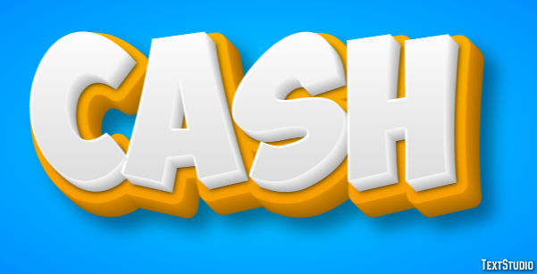 Cash Text Effect