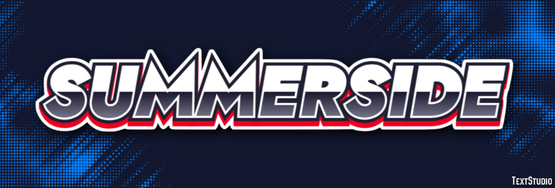 Summerside Текстовый эффект