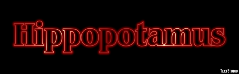 Hippopotamus Text Effect