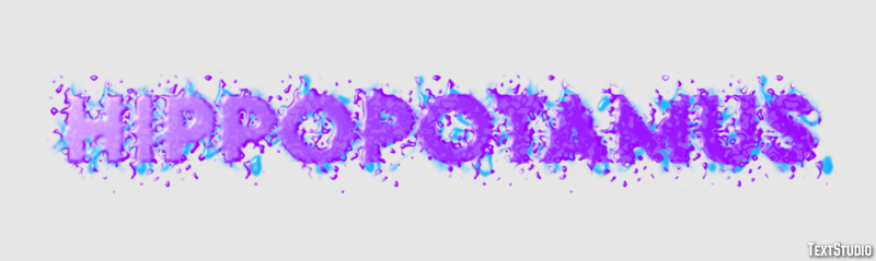Hippopotamus Text effect