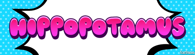 Hippopotamus Text effect