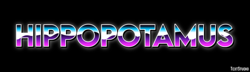 Hippopotamus Text effect