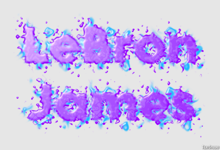 LeBron James Text Effect