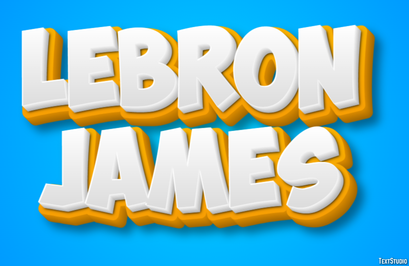 LeBron James Text Effect