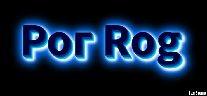 Рог Rog Текстовый эффект