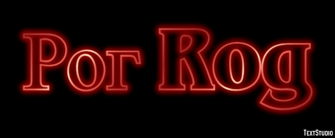 Рог Rog Текстовый эффект