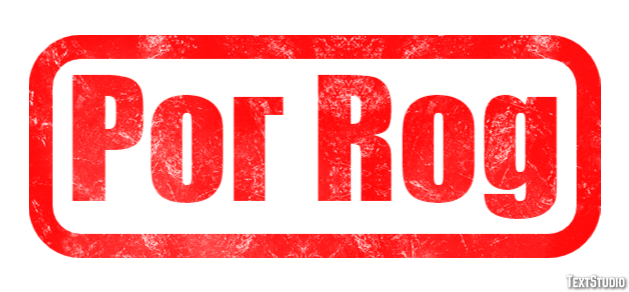 Рог Rog Текстовый эффект