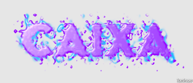 Caixa Efeito do texto