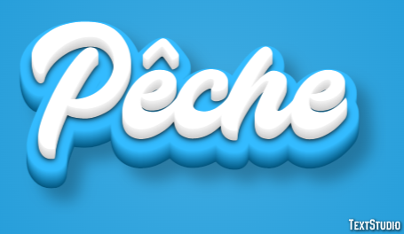 Pêche Text Effect