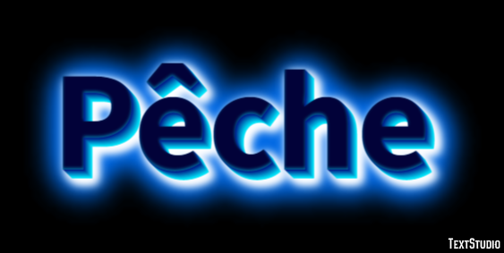Pêche Text Effect