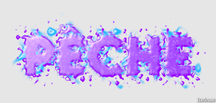 Pêche Text Effect