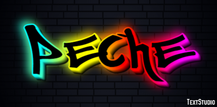Pêche Text Effect