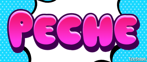 Pêche Text Effect