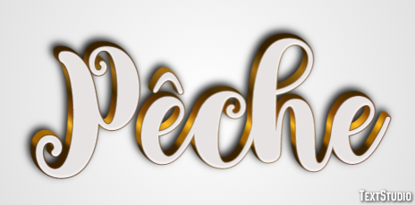 Pêche Text Effect