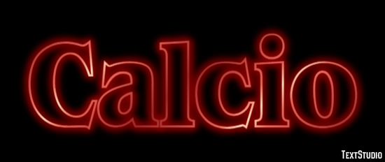 Calcio Efeito do texto