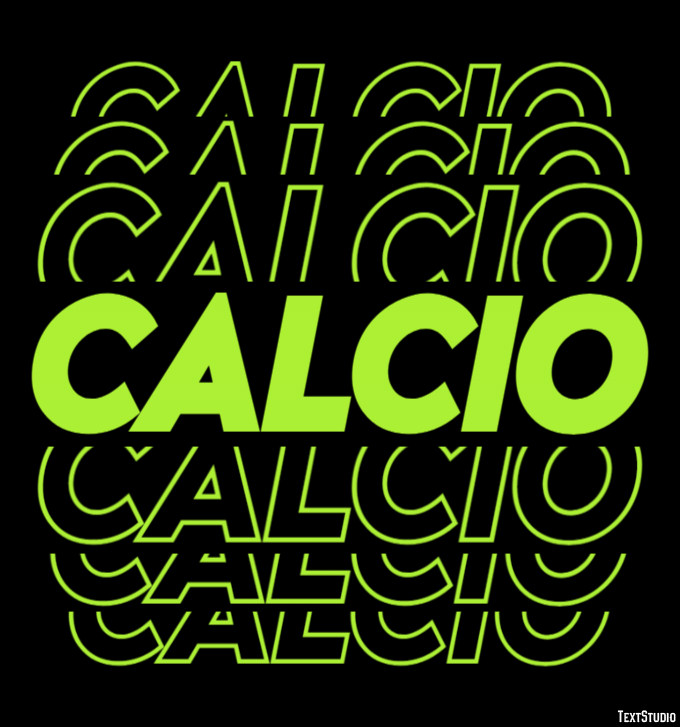 Calcio Efeito do texto