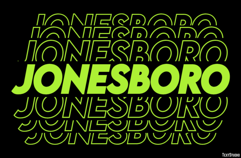Jonesboro Text Effect