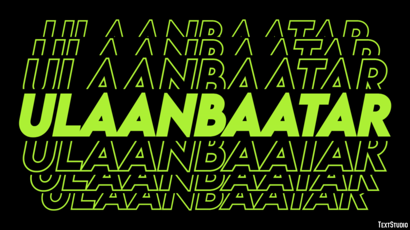 Ulaanbaatar Efekt tekstowy