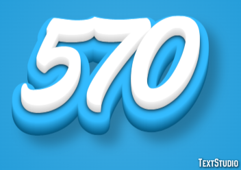 570 Эффект текста