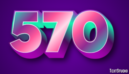 570 Эффект текста