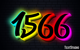 1566 Text effect