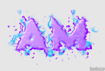 Am Efeito de texto
