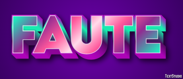 Faute Effet de Texte