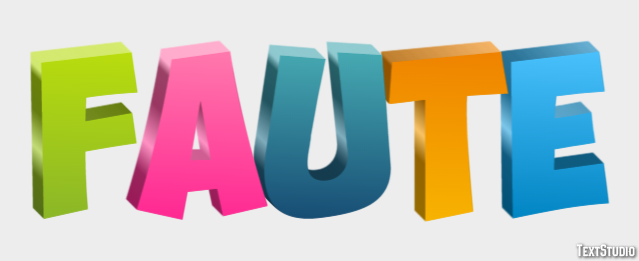 Faute Effet de Texte