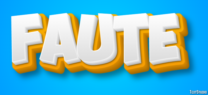 Faute Effet de texte