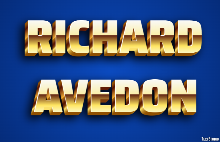 Richard Avedon Text Effect