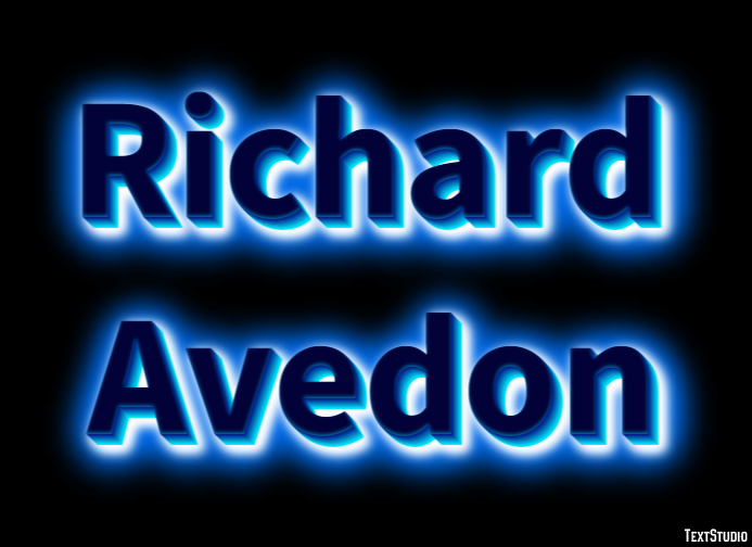 Richard Avedon Efeito do texto