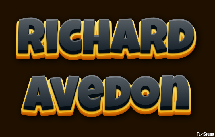 Richard Avedon Text Effect