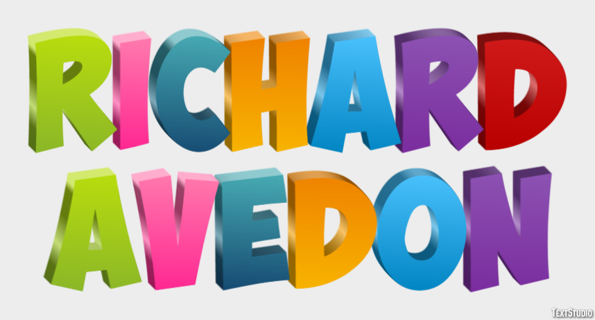 Richard Avedon Efeito do texto