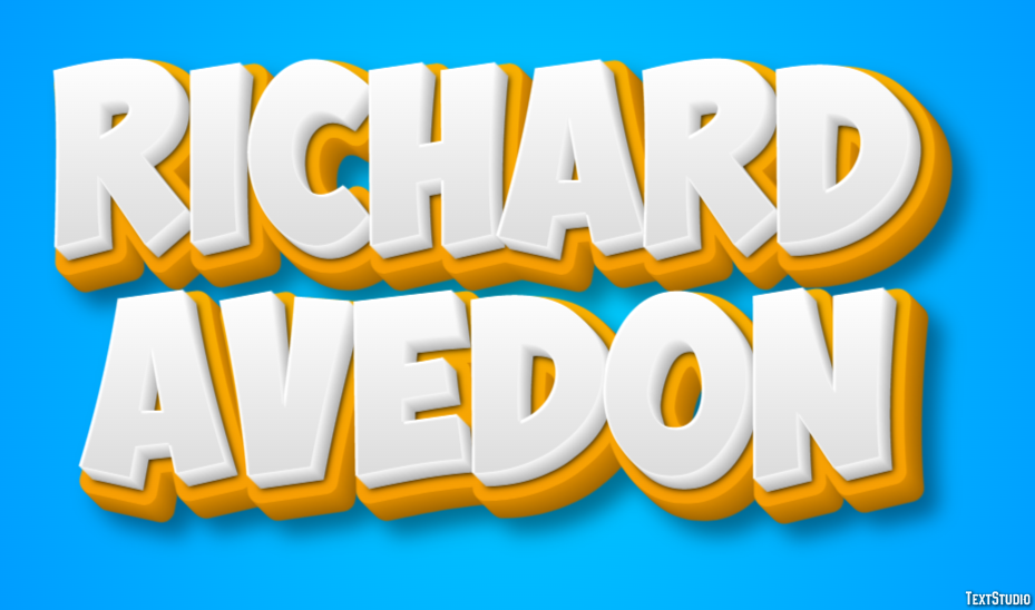 Richard Avedon Text Effect